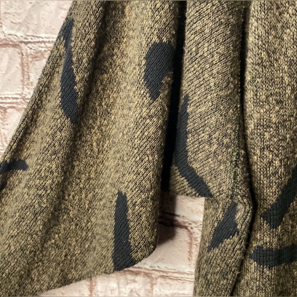 Vintage 80s or 90s Joan Geddes Brown & Black Sweater Dress One Size - Picture 12 of 14